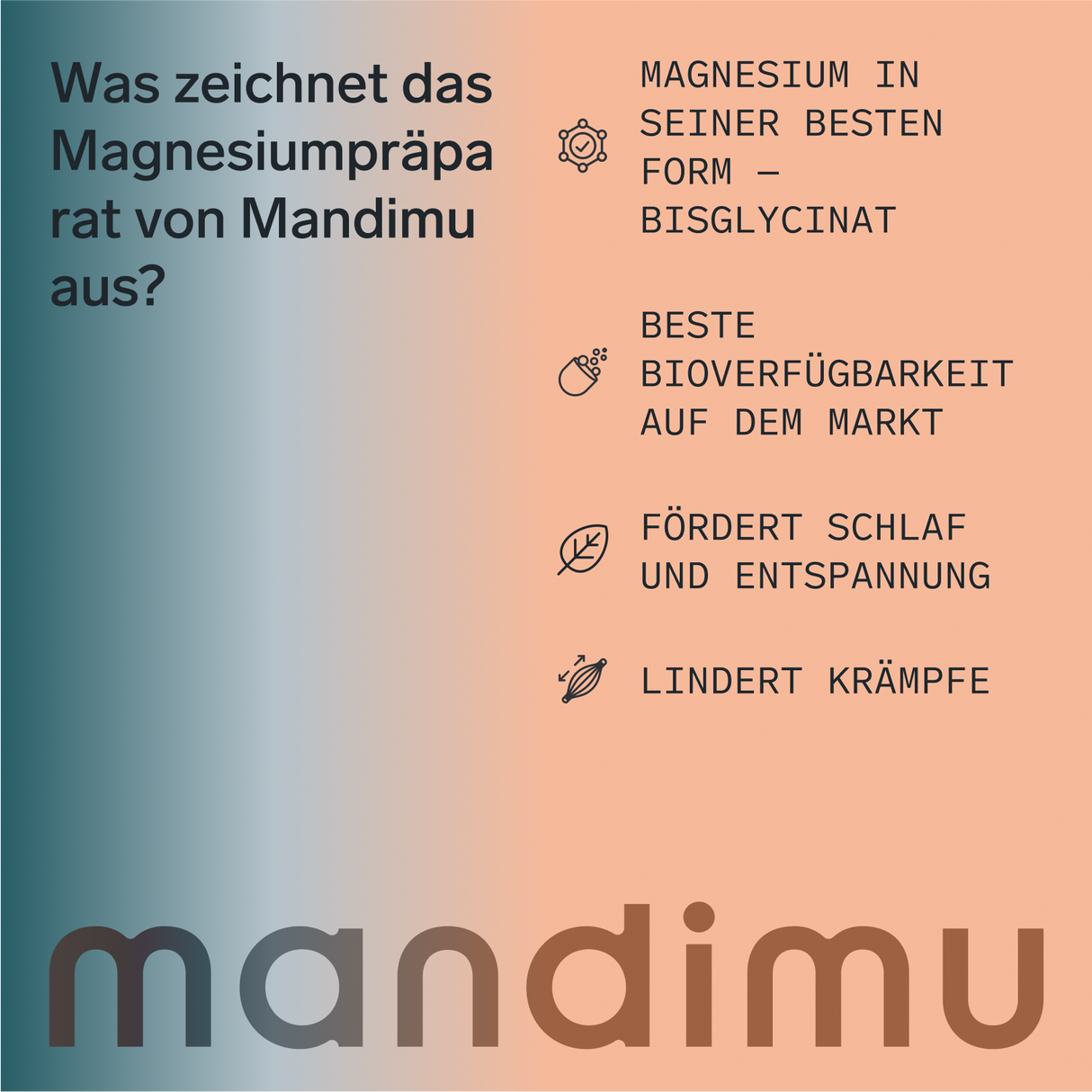 Magnesiumbisglycinat Premium: Chelatiertes Magnesium – 90 Kapseln, vegan, hochdosiert