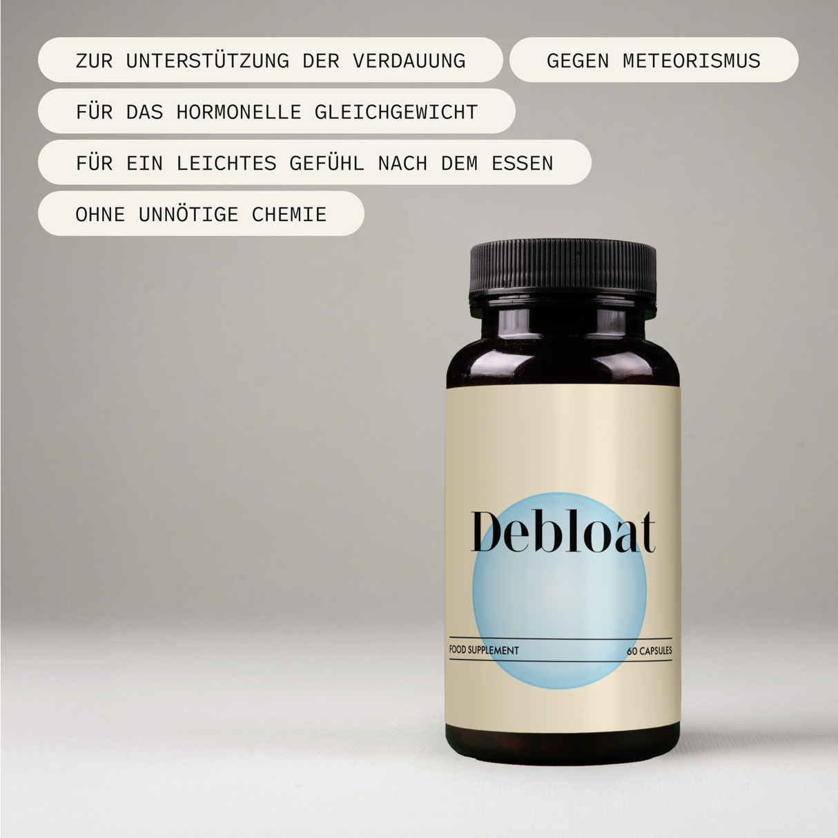 Bläh-Stopp (Debloat) – 60 Kapseln, vegan