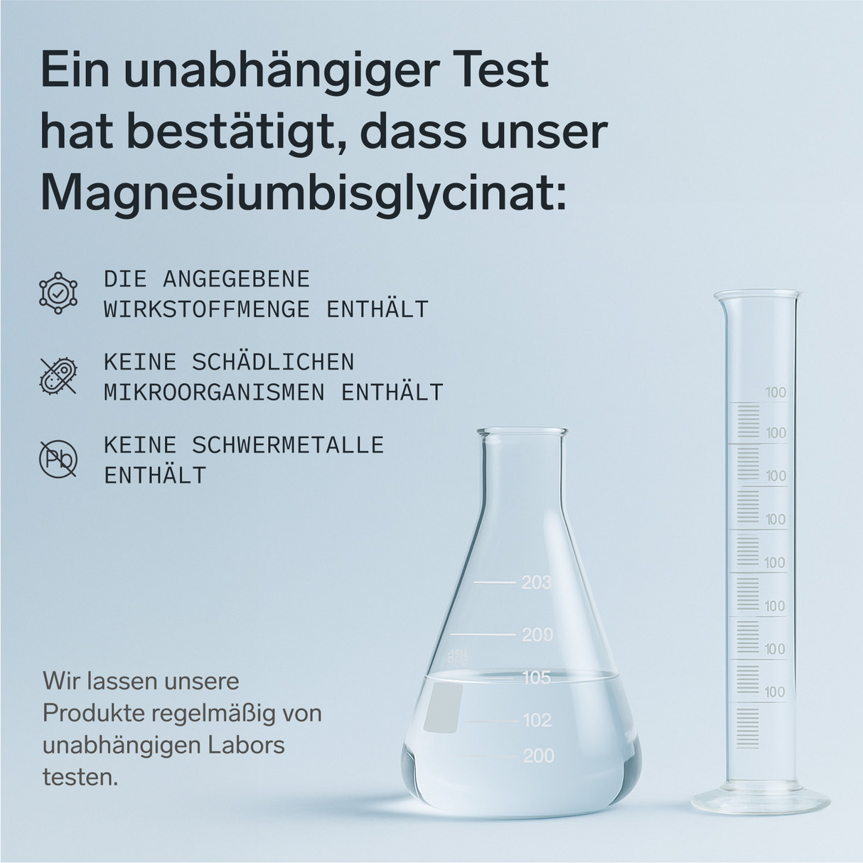 Magnesiumbisglycinat Premium: Chelatiertes Magnesium – 90 Kapseln, vegan, hochdosiert