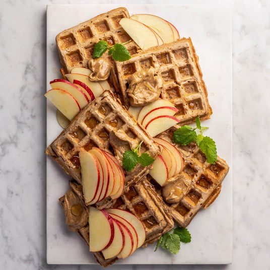 Apfelwaffeln mit Zimt