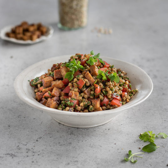 Buchweizensalat mit Tempeh