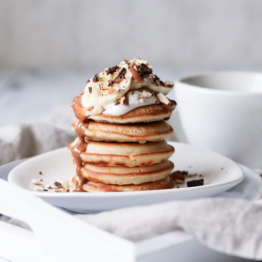 Dinkelpfannkuchen mit Banane
