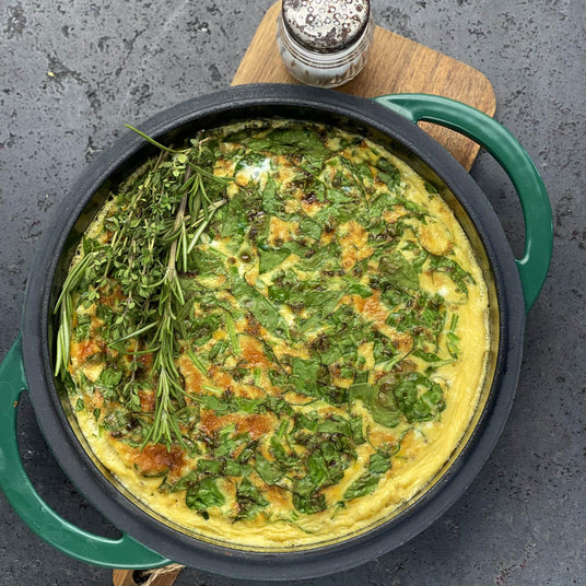 Gebackenes Spinat-Ricotta-Omelett