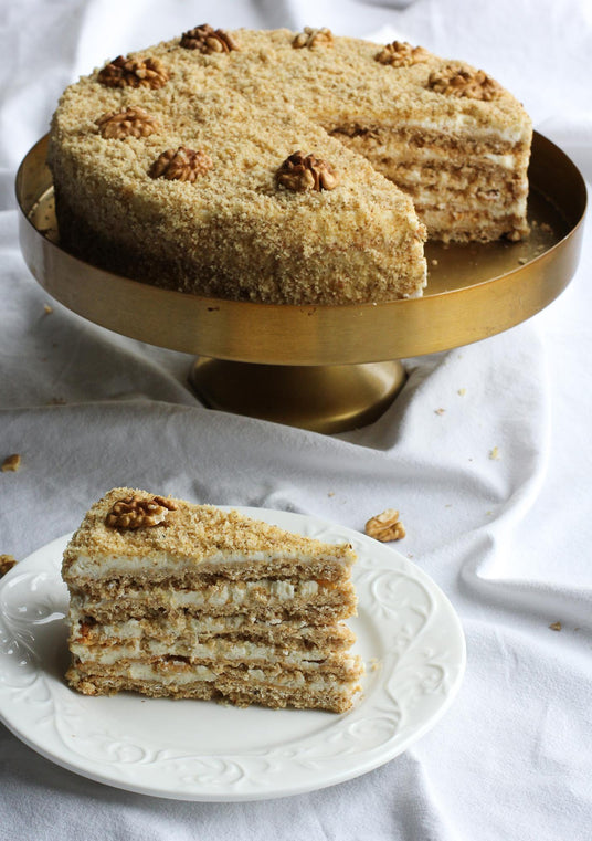 Honigkuchen aus Haferflocken