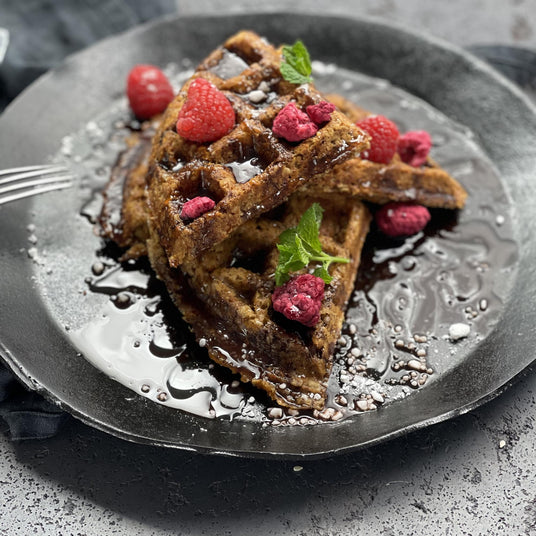 Karottenwaffeln mit Apfel und Zimt
