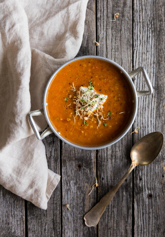 Linsensuppe mit Kurkuma