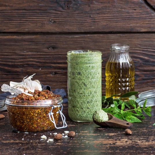 Minze-Rucola-Pesto