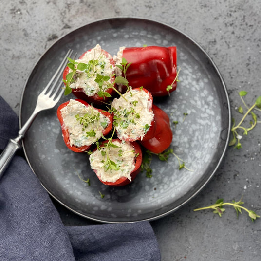 Paprika mit Thunfischfüllung