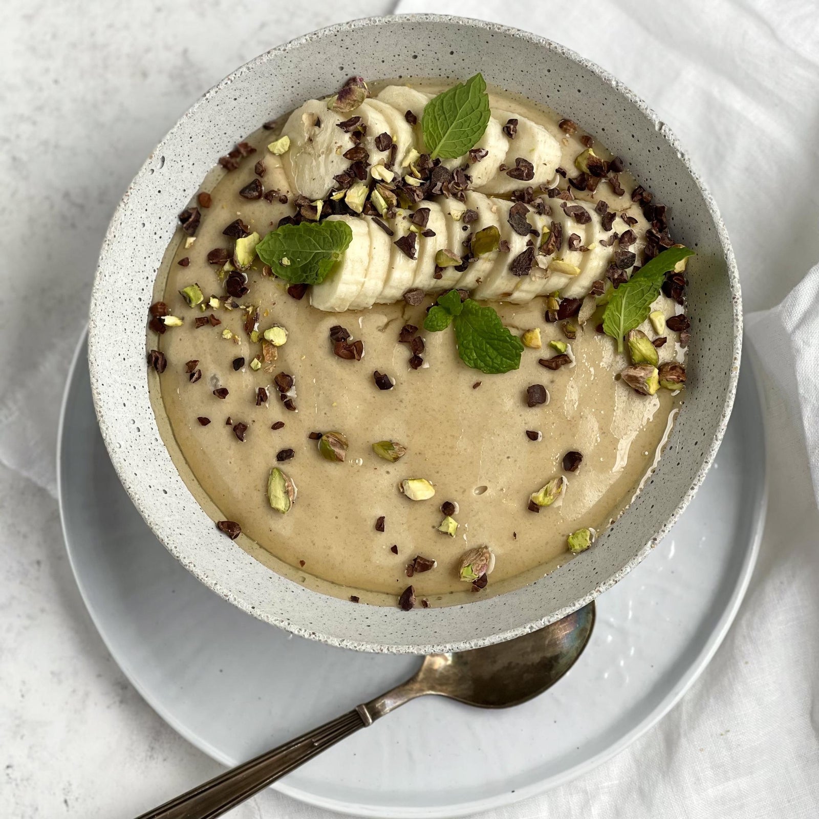 Amaranth-Brei mit Banane