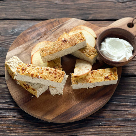 Apfelriegel mit Zimt und Protein