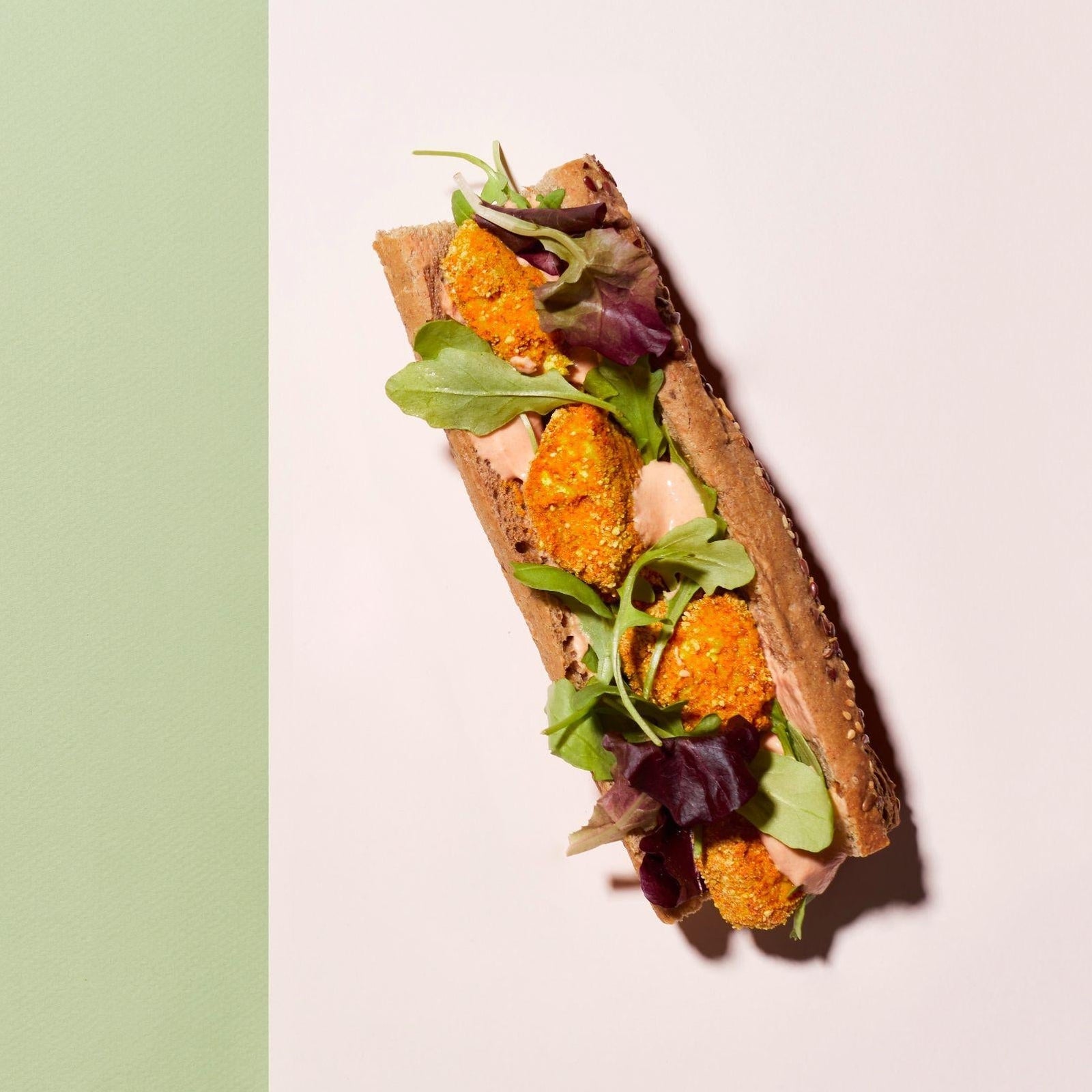 Baguette mit Hühnernuggets