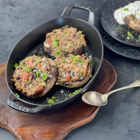 Champignons mit Quinoa-Pilz-Füllung