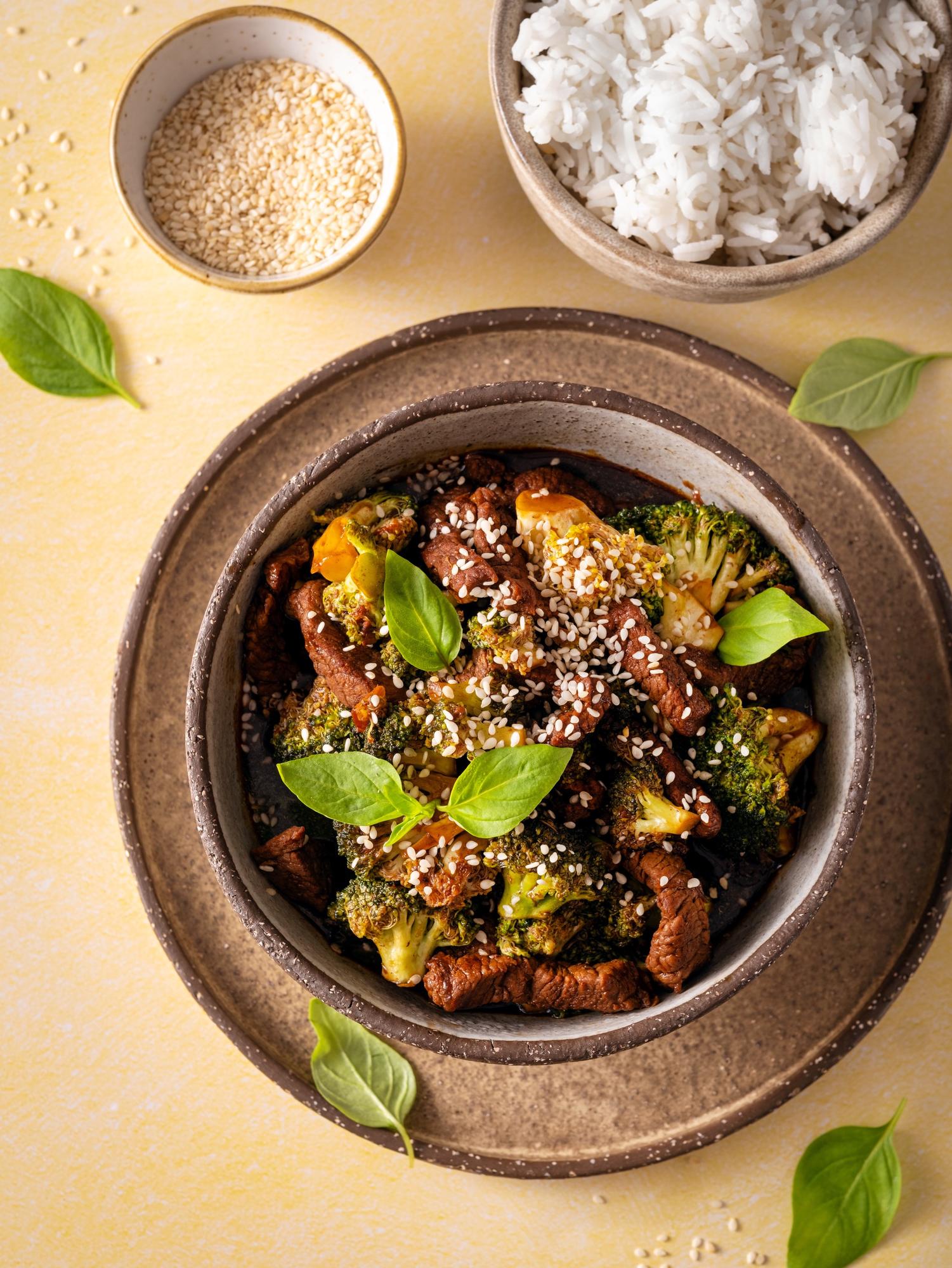 Chinesisches Rindfleisch mit Brokkoli