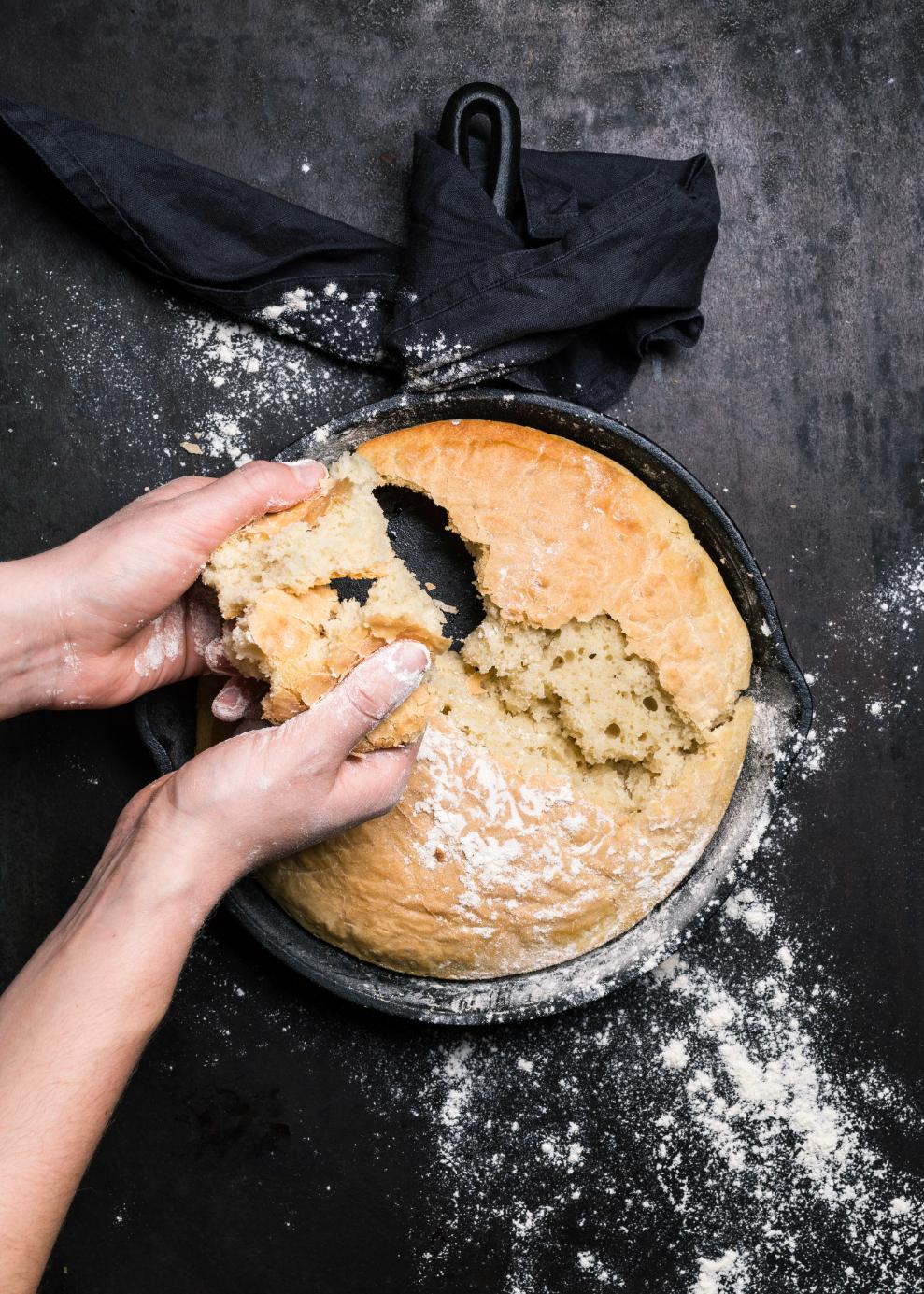 Dinkelbrot ohne Kneten