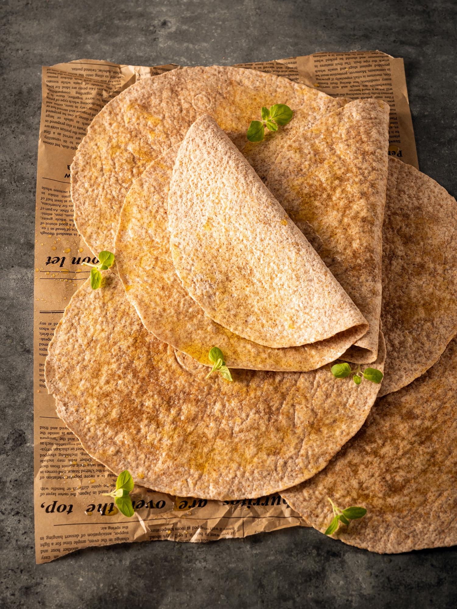 Selbstgemachte Vollkorn-Tortillas