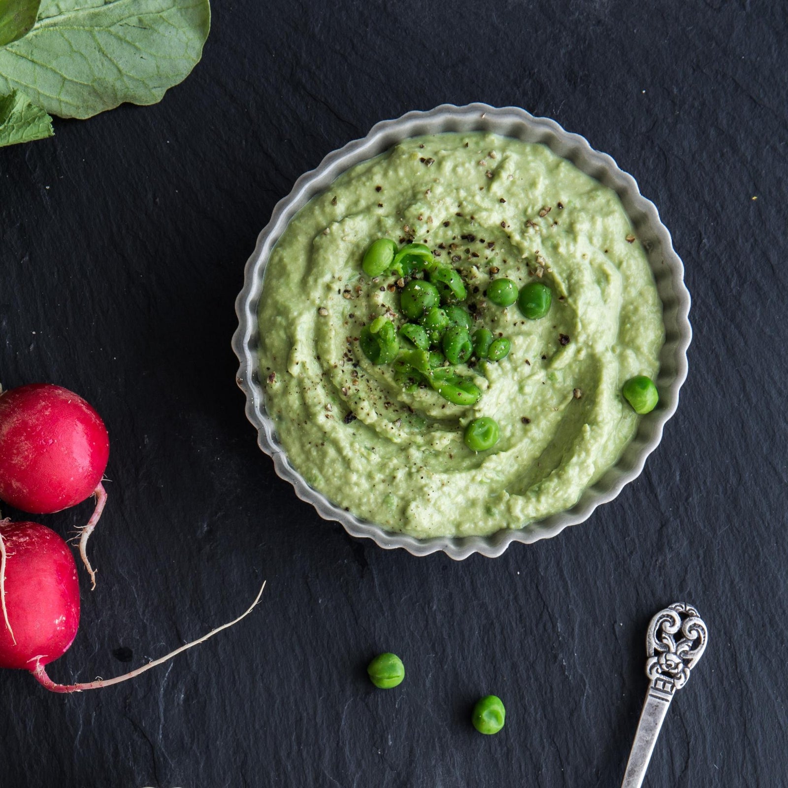 Erbsen-Dip zu Gemüse