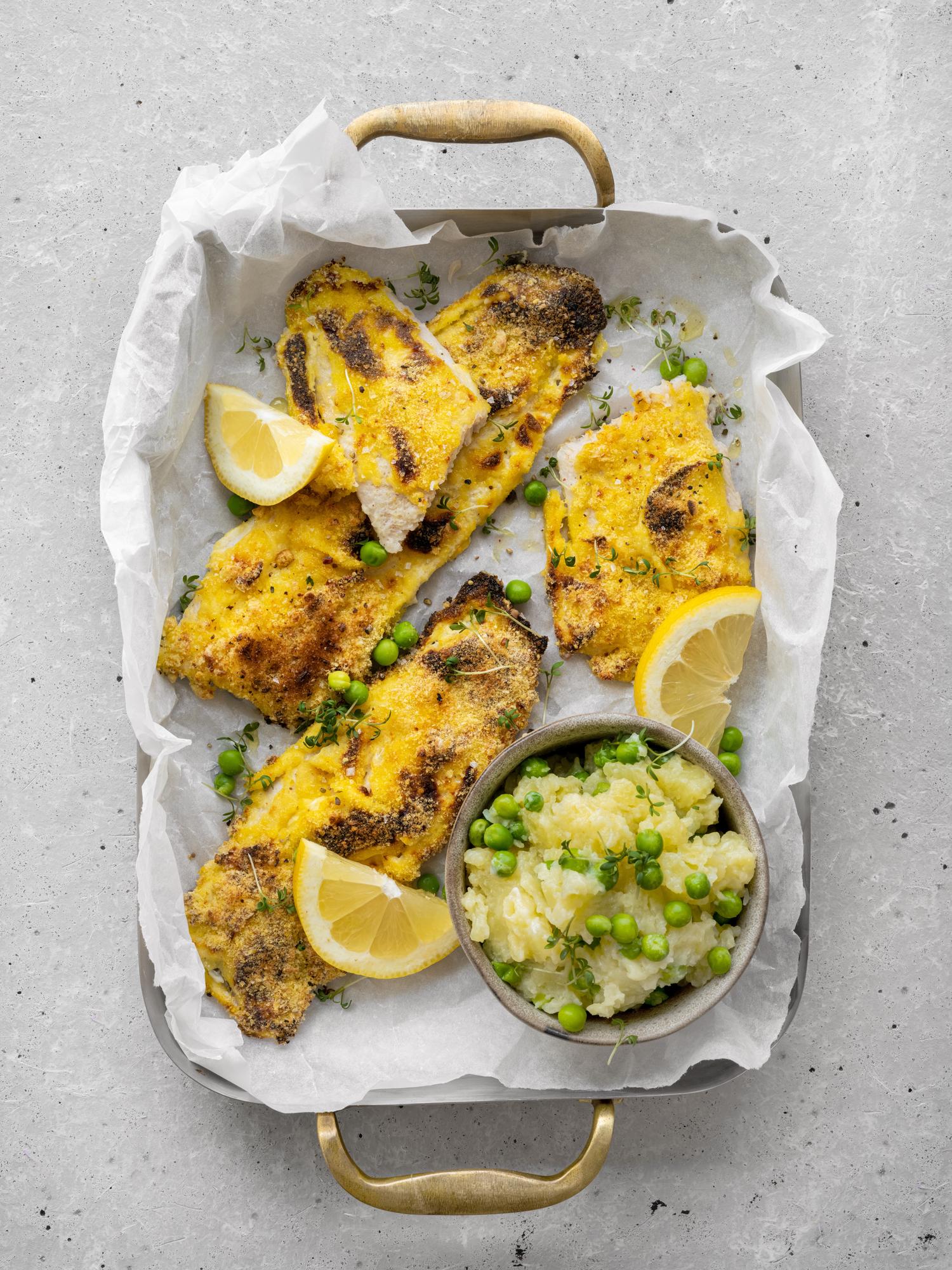 Forelle in Cornflakes-Kruste