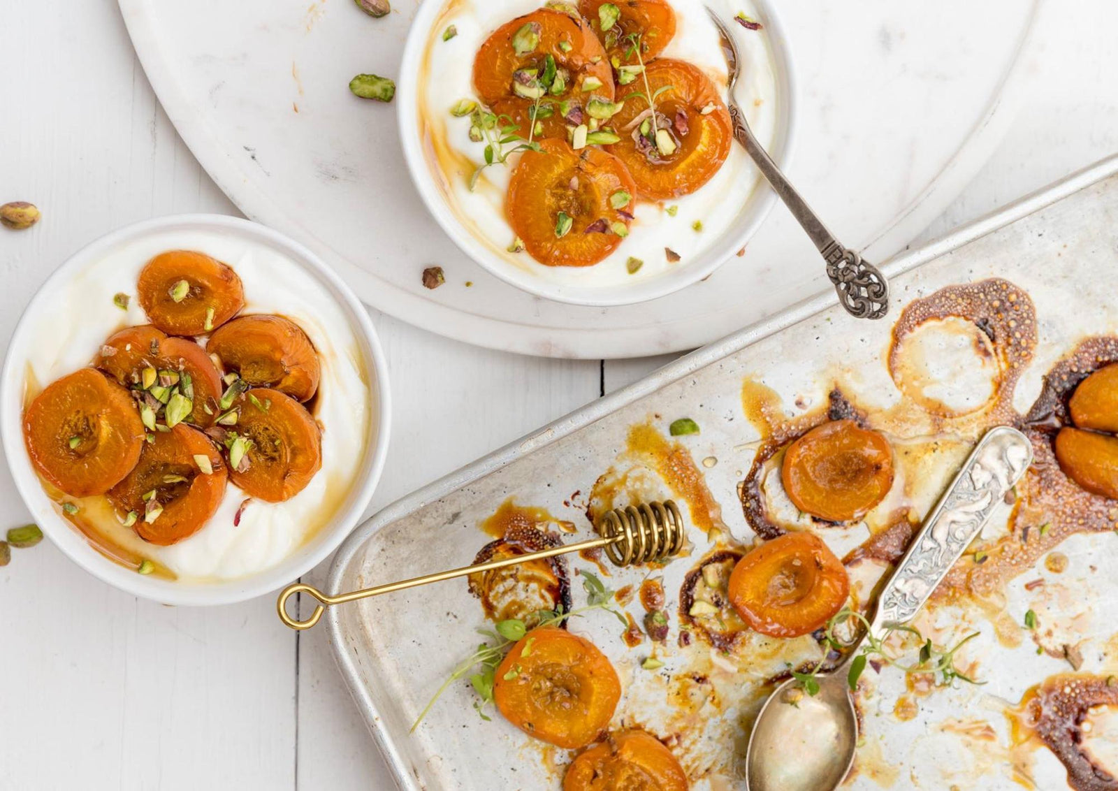 Gebackene Joghurt-Aprikosen