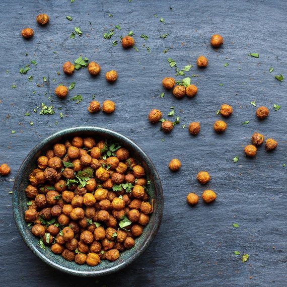 Gebackene Kichererbsen mit Chili