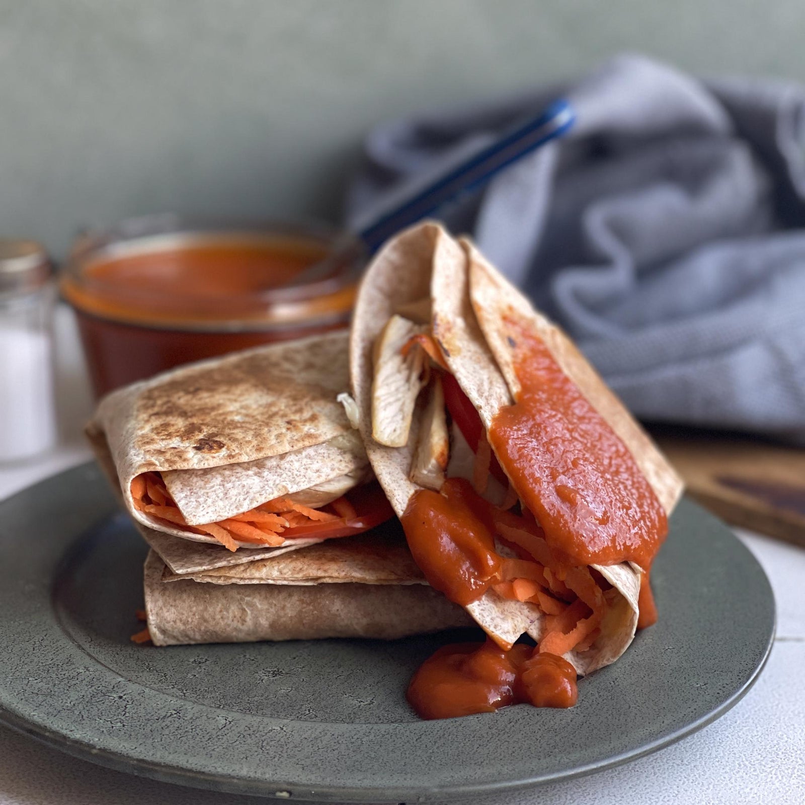 Gefüllte Tortillas