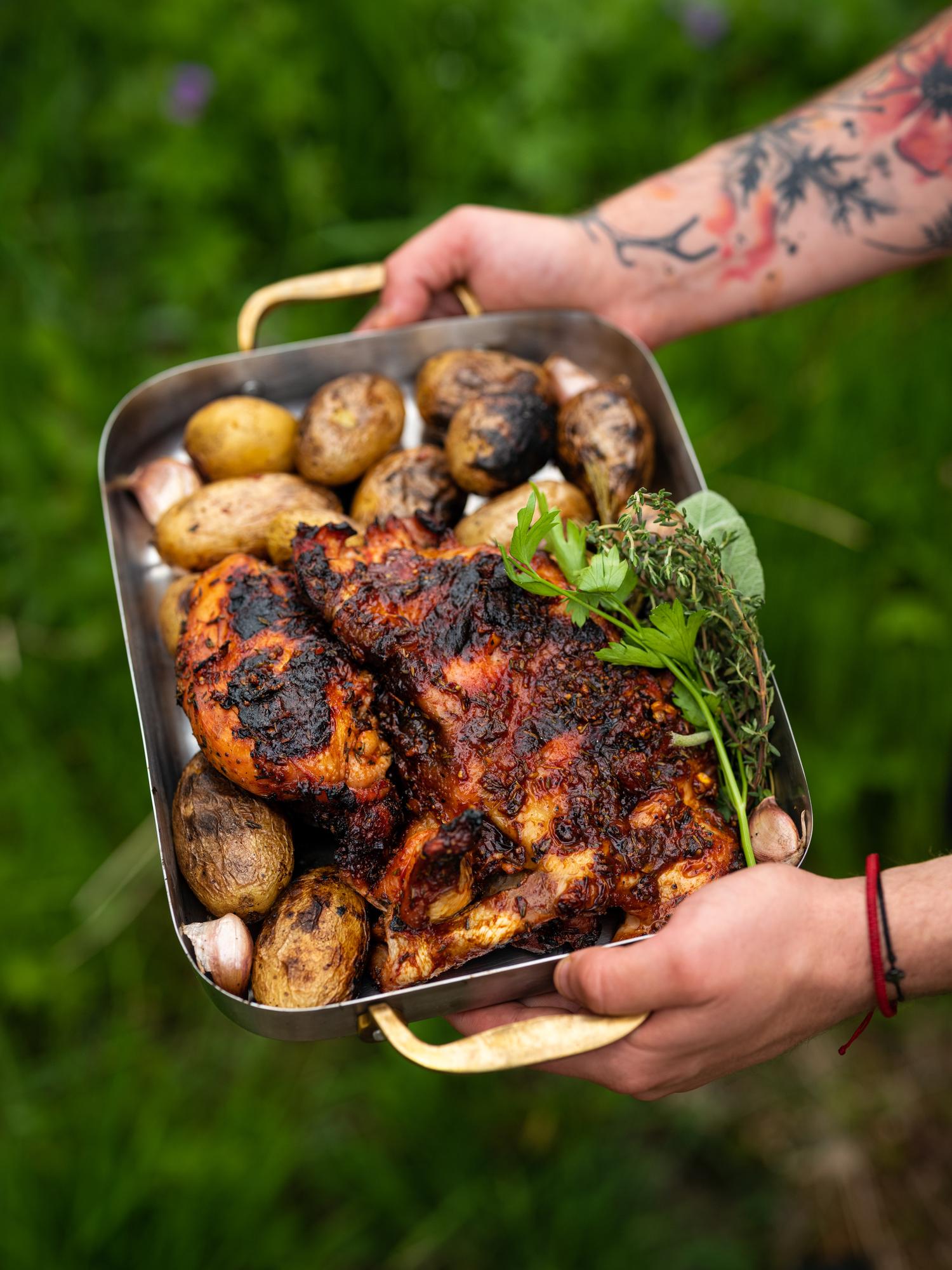 Gegrilltes Hähnchen