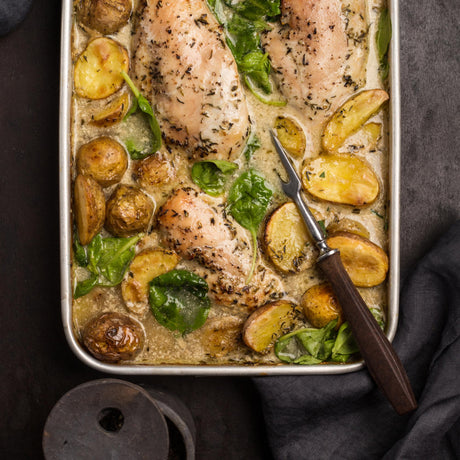 Hühnchen in Sahnesauce