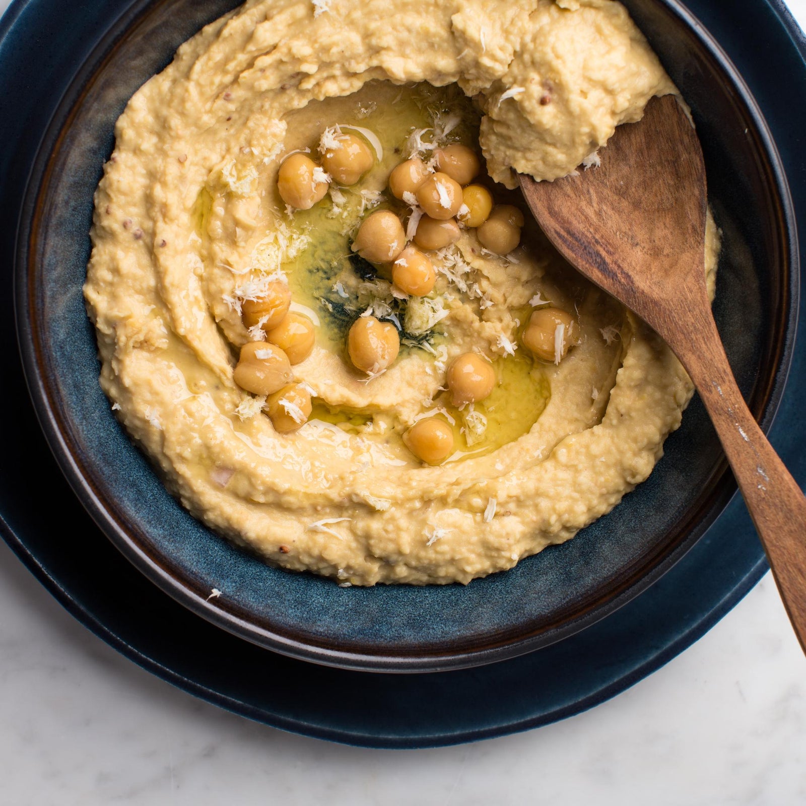 Kichererbsen-Hummus mit Meerrettich