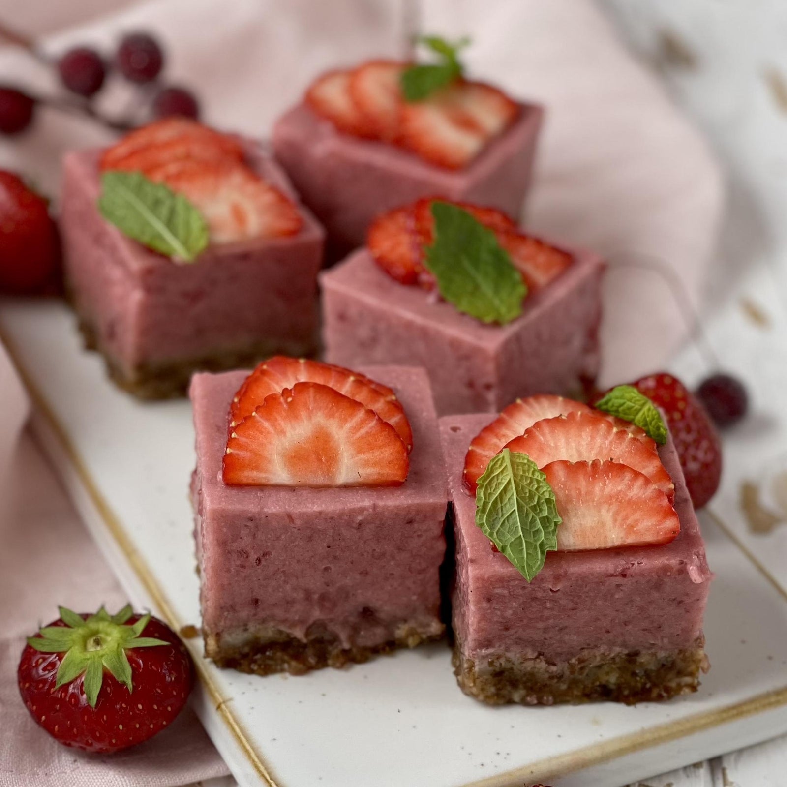 Kleine Erdbeertorte