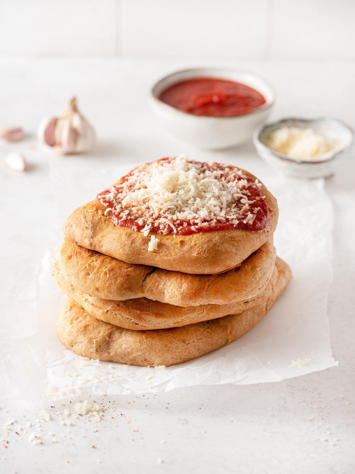 Langosch mit schnellem hausgemachtem Ketchup