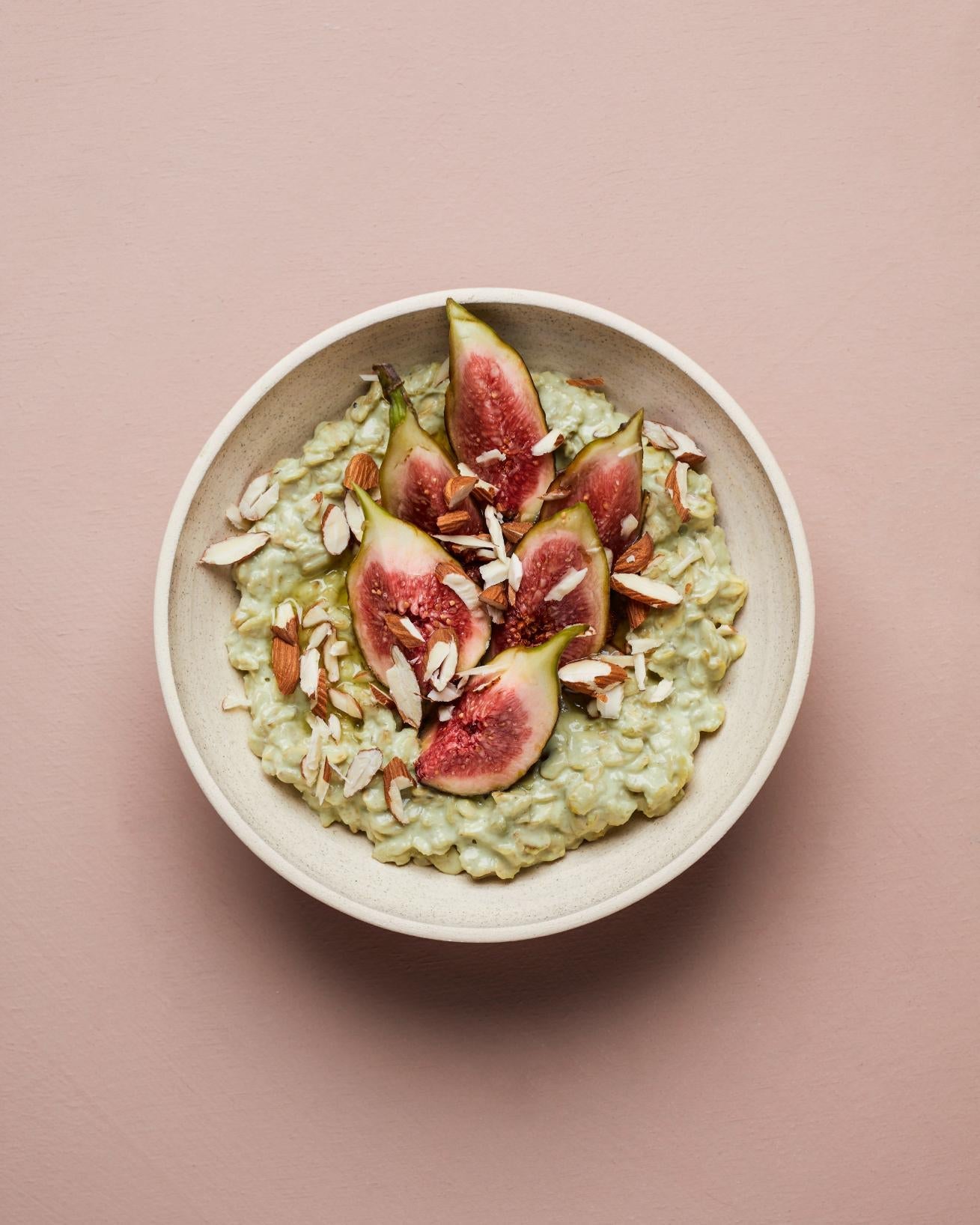 Matcha-Gerstenbrei