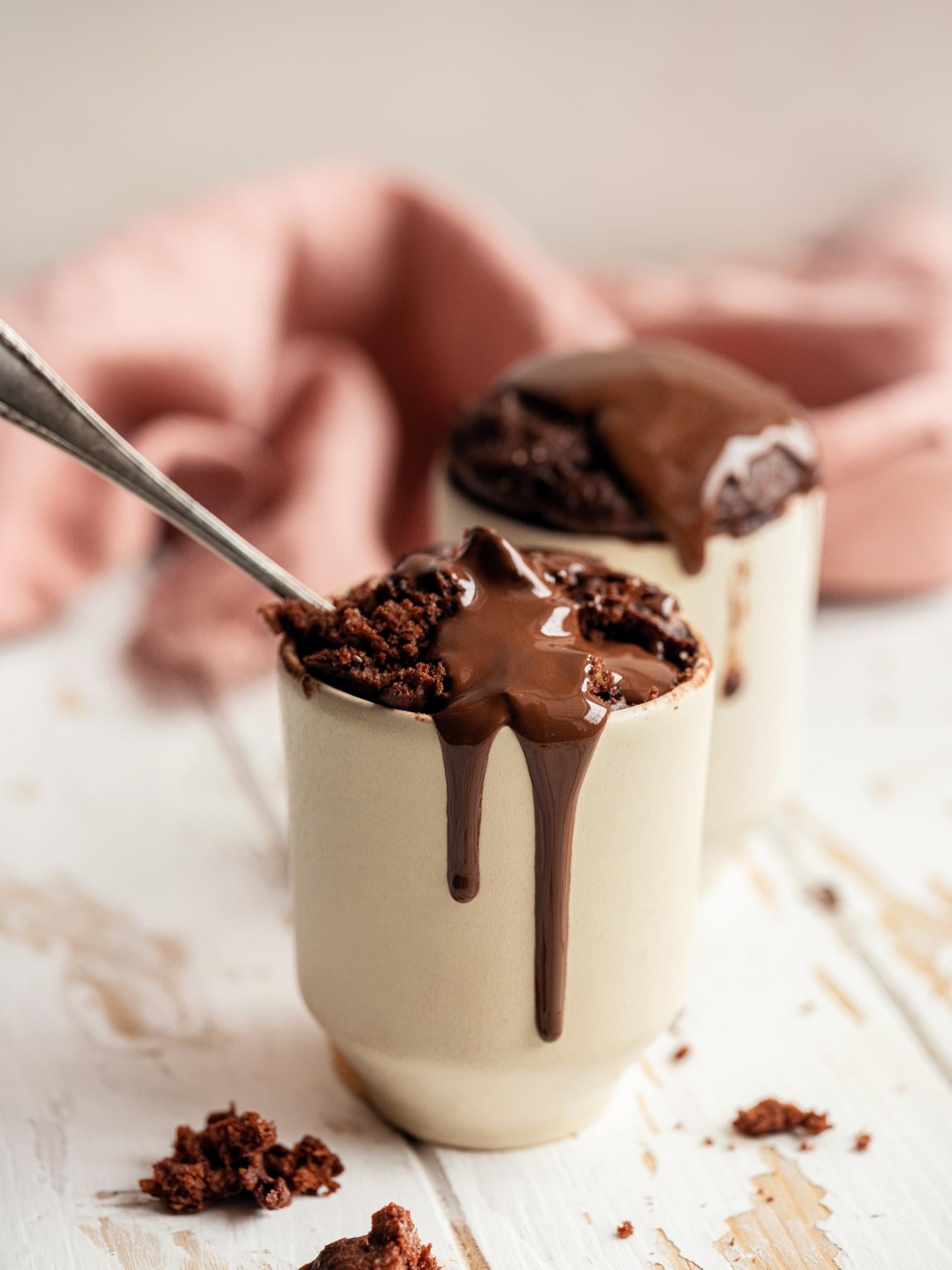 Mini-Kakaokuchen mit Schokoladenglasur