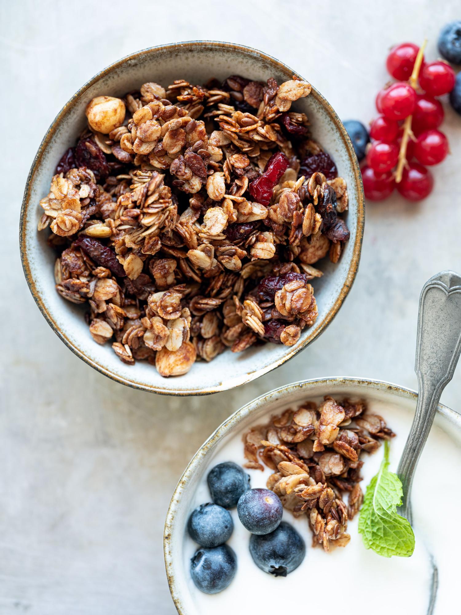 Nuss-Granola mit Zimt