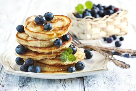 Pfannkuchen mit Kefir und Chia-Samen