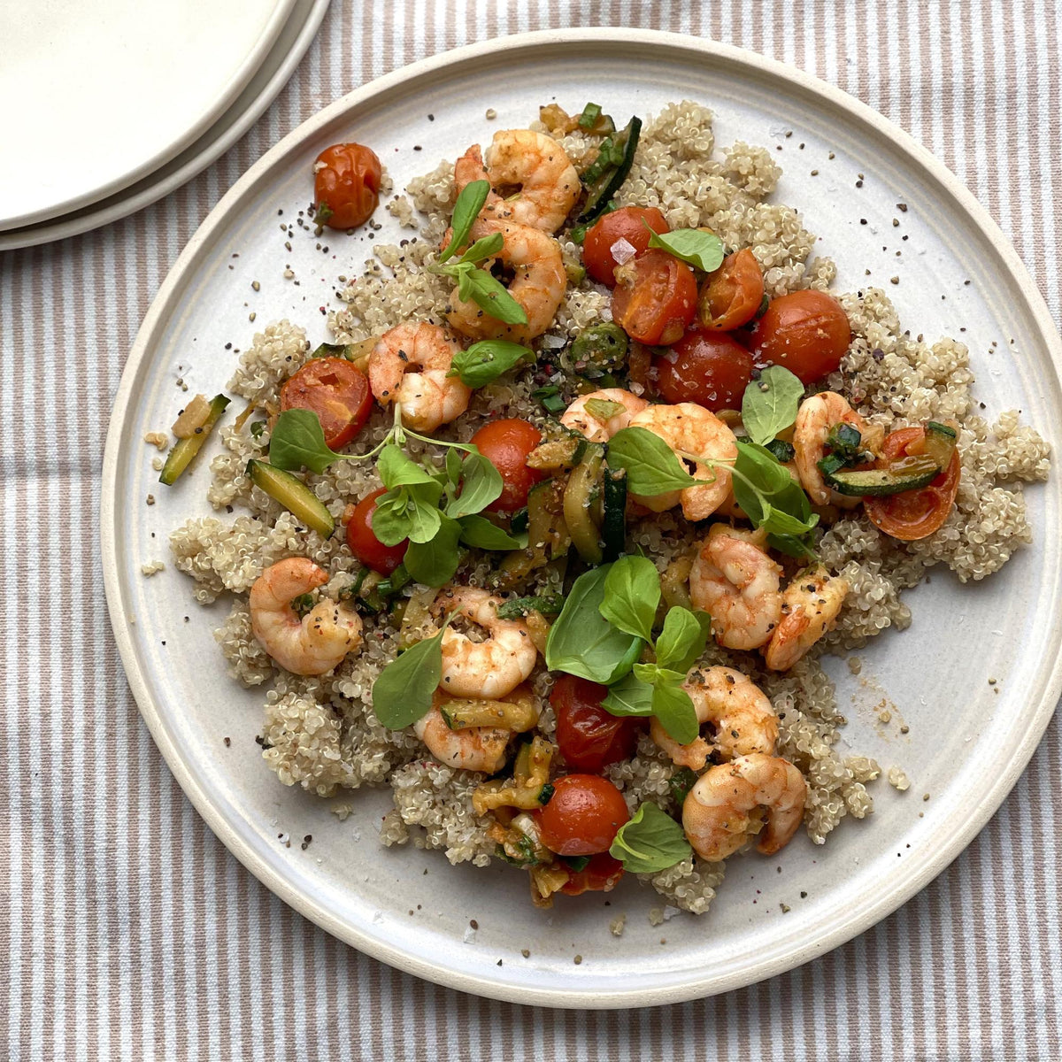 Quinoa-Crevetten-Salat