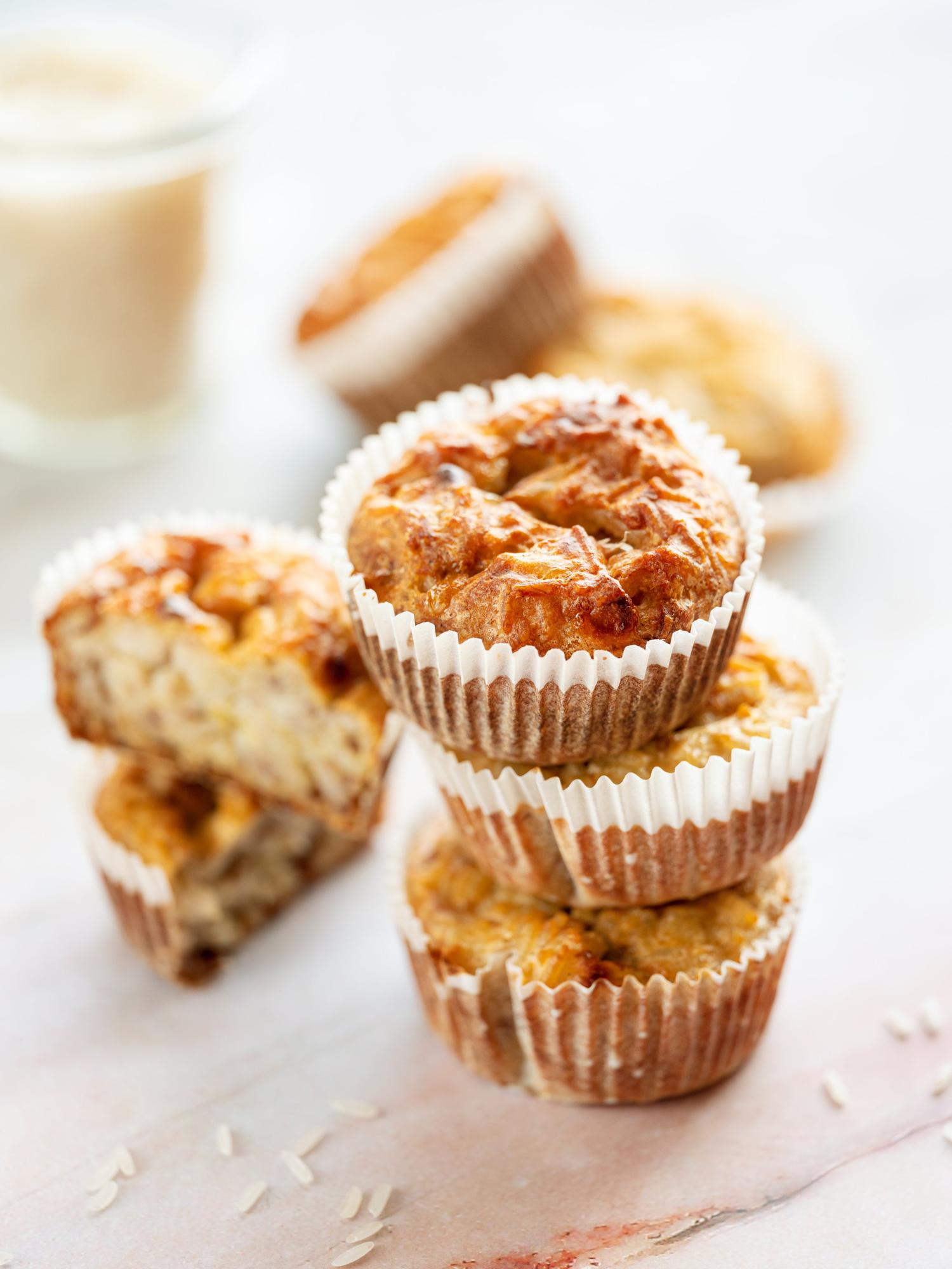 Reis-Bananen-Muffins
