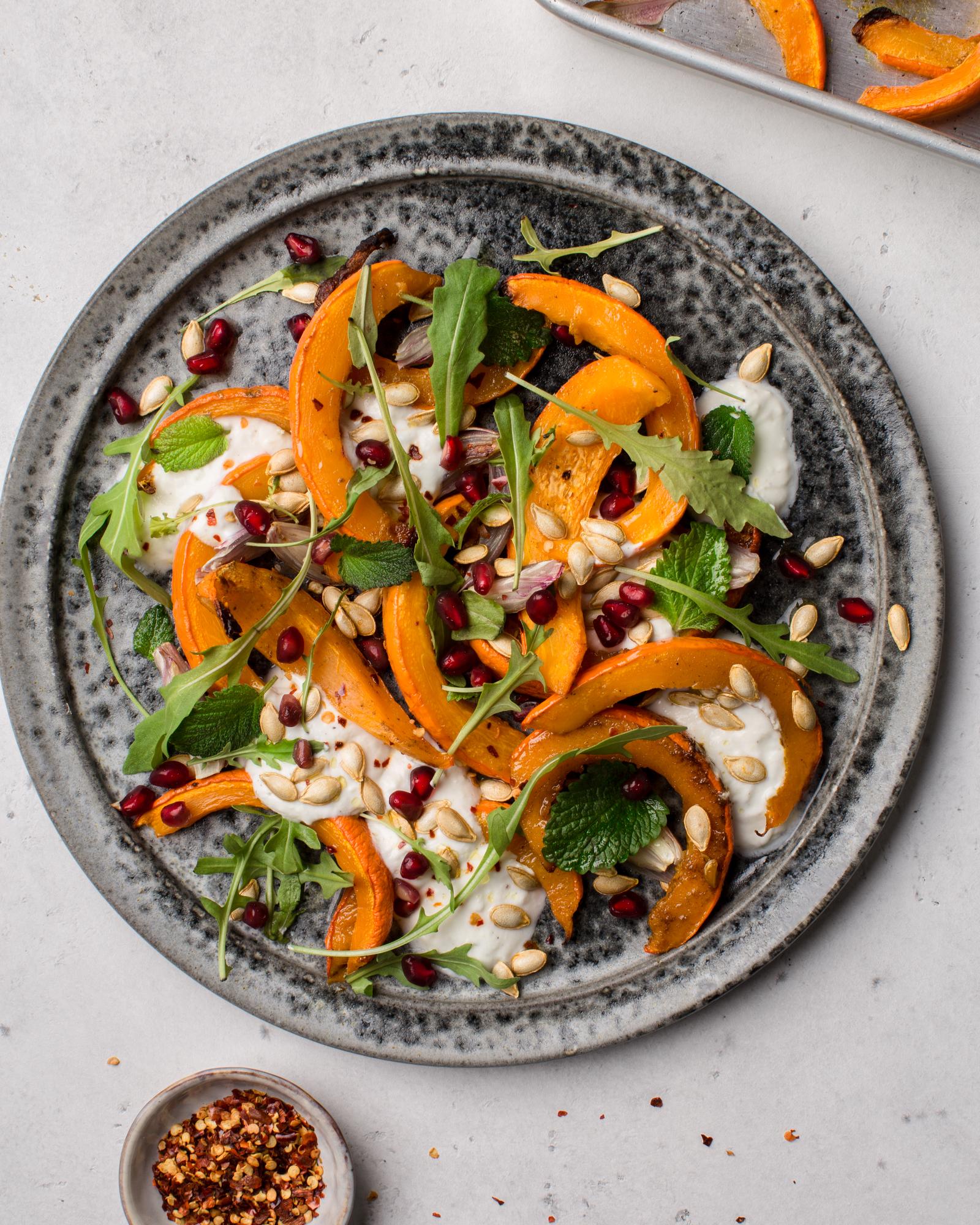 Salat mit Kürbis
