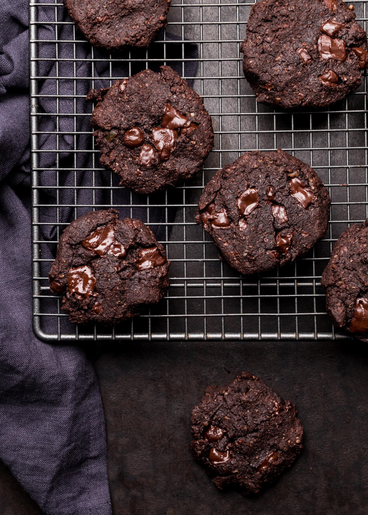 Schokoladenkekse mit Zimt