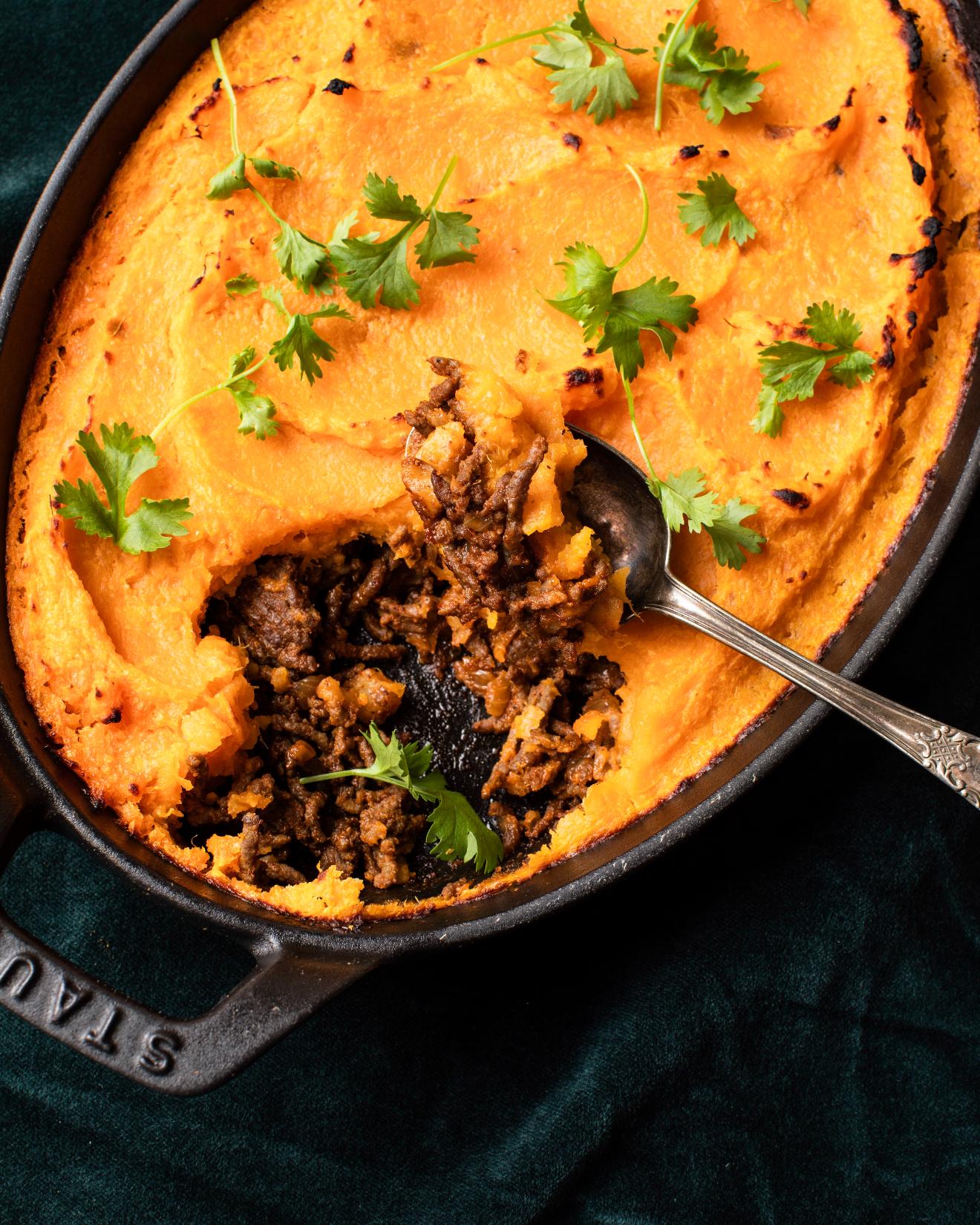 Shepherd’s Pie mit Rindfleisch und Süßkartoffeln