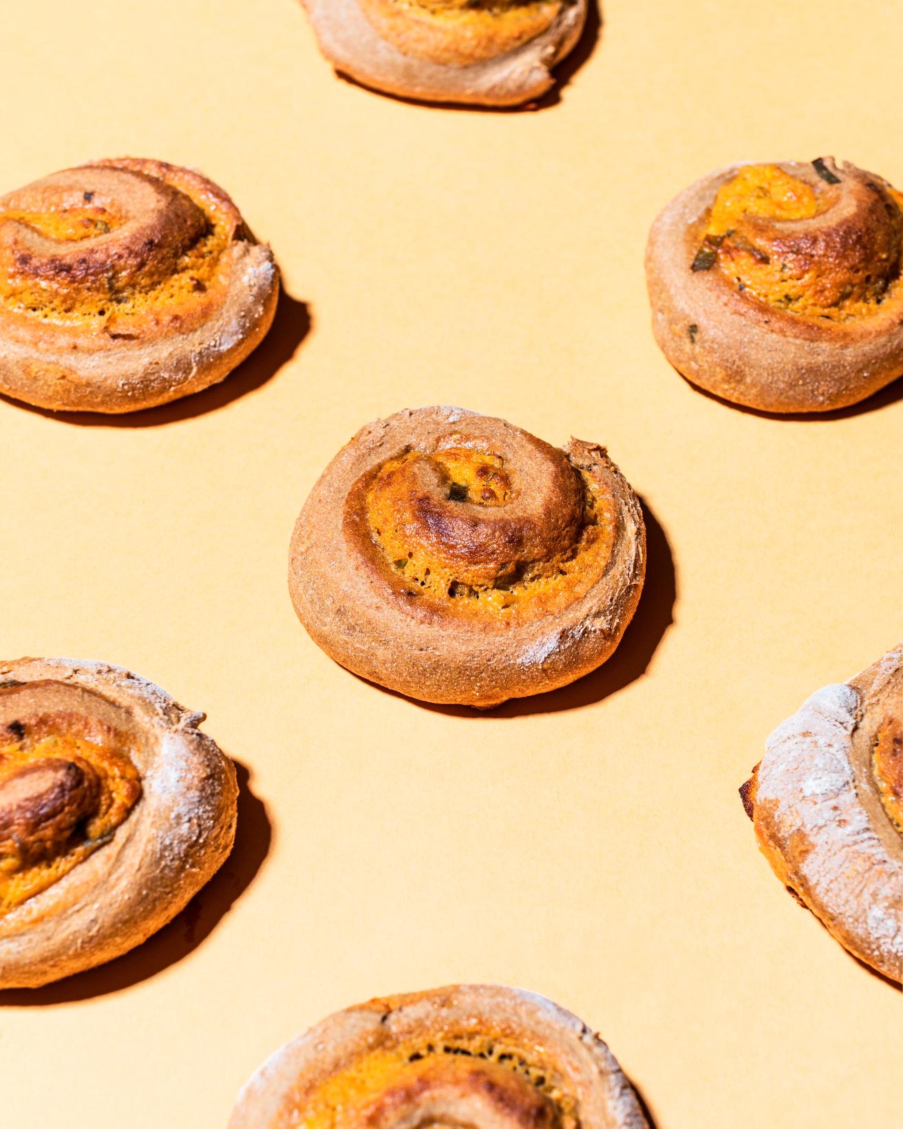 Schnecken mit Bryndza-Füllung