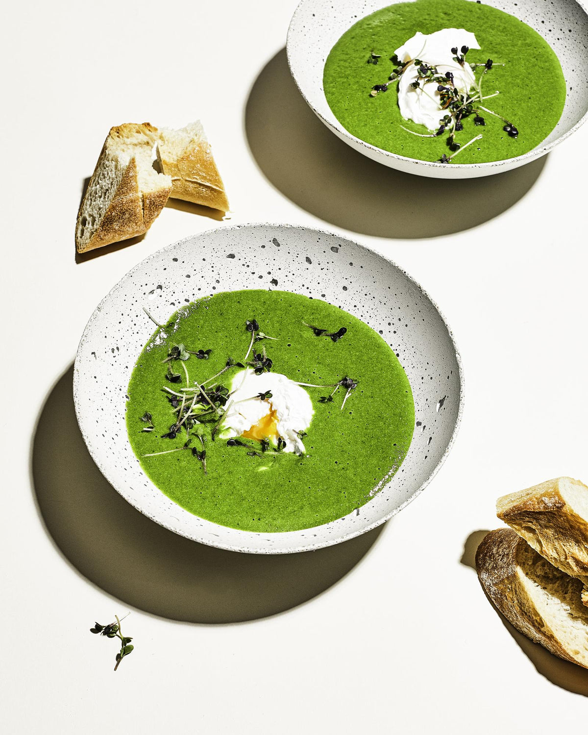 Einfache Spinatsuppe