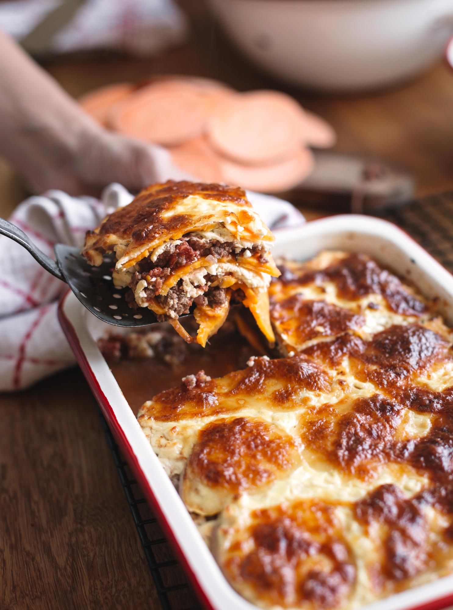 Süßkartoffel-Lasagne