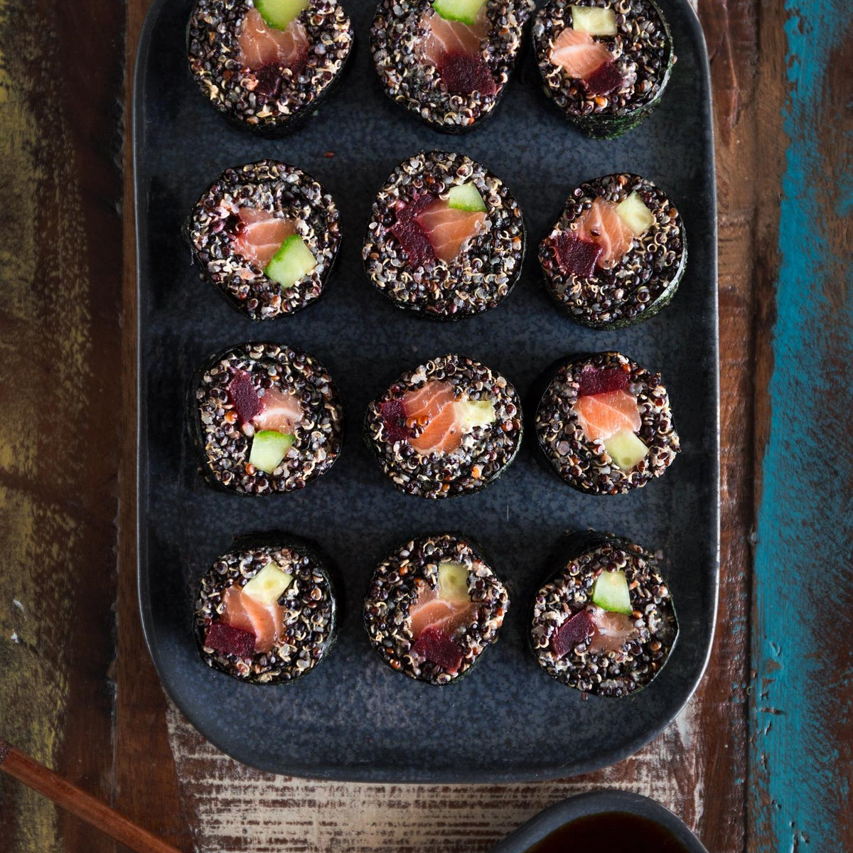 Sushi mit Quinoa