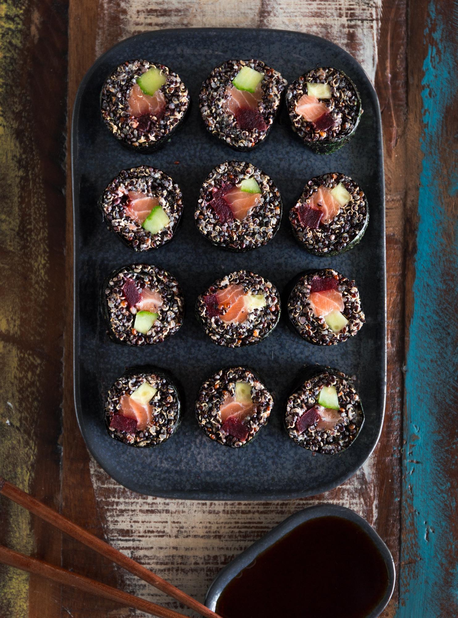 Sushi mit Quinoa