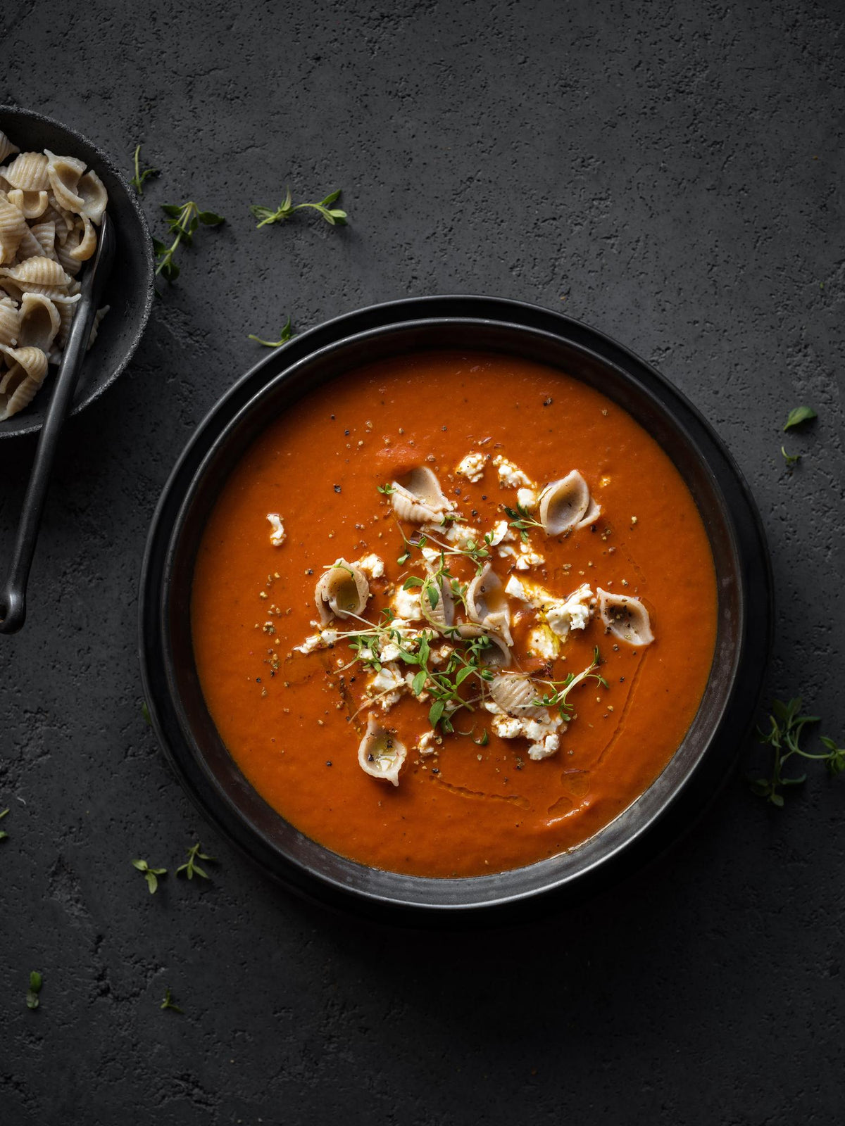 Tomatensuppe mit Nudeln