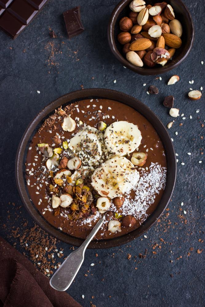 Vegane Bananen-Smoothie-Bowl