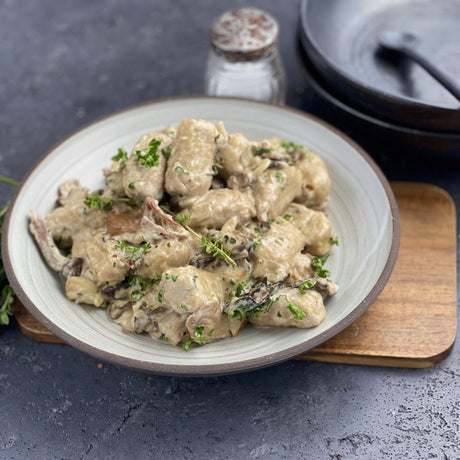 Vollkorn-Gnocchi mit Pilzen