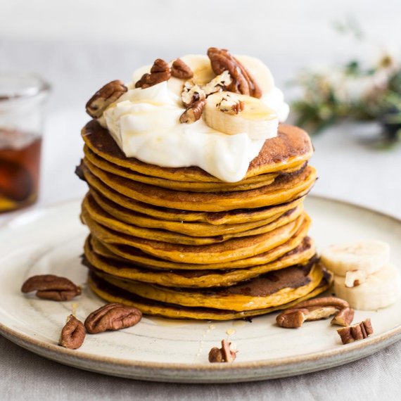 Vollkorn-Kürbis-Pfannkuchen