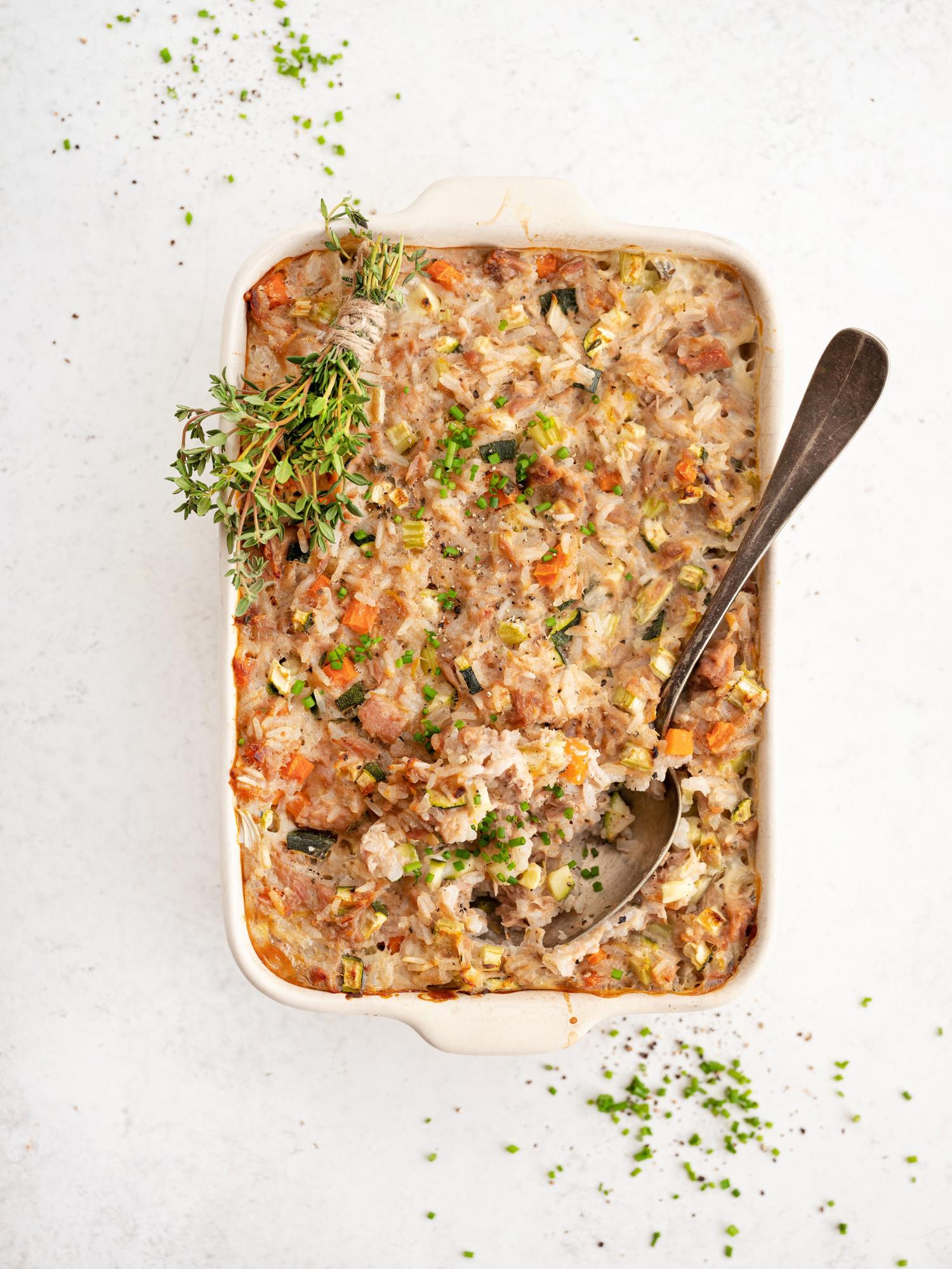 Überbackener Thunfisch