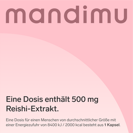 Reishi Premium Pilz-Extrakt – 60 Kapseln, hochdosiert