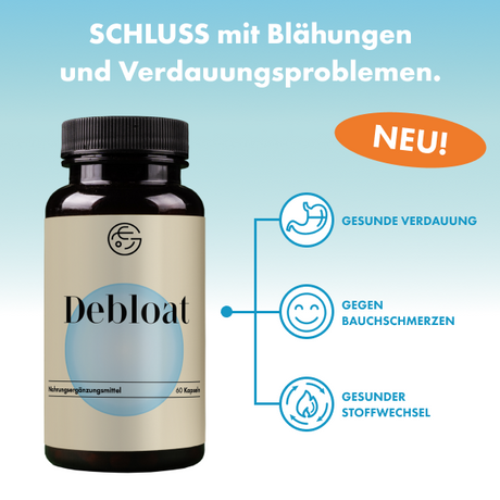 Bläh-Stopp (Debloat) – 60 Kapseln, vegan